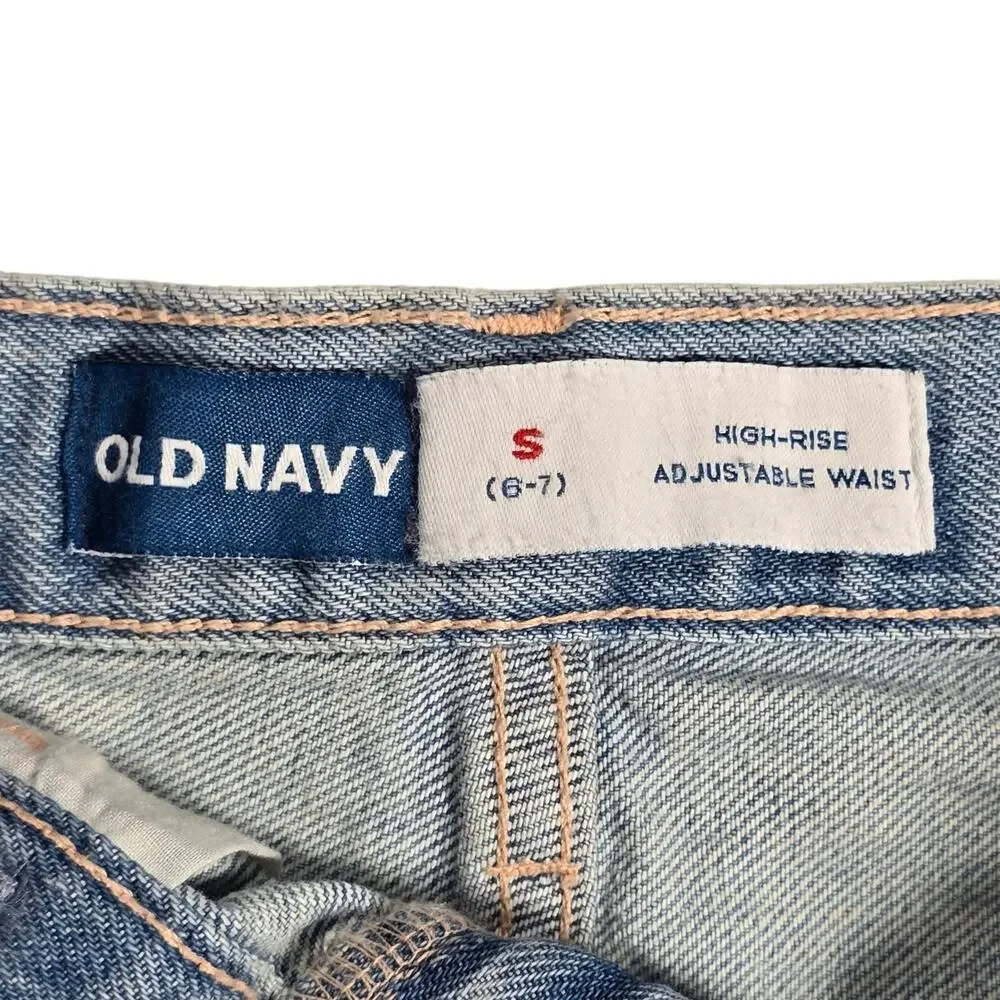 NWT Old Navy Girls’ Jean Skirt Small (6-7) High Rise Denim Elastic Waist NEW